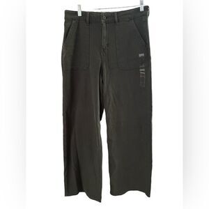NWT American Eagle Super High Rise Baggy Wide Leg Pants Charcoal Gray Size 10
